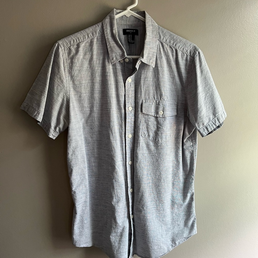 Mens short sleeve dress shirt